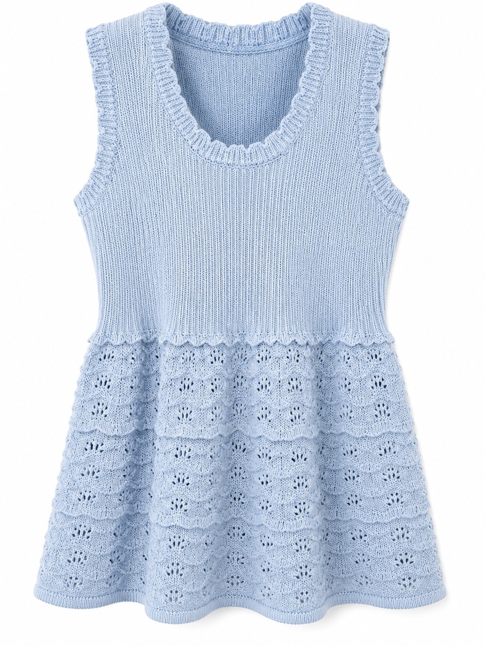 NWT Design365 Light Blue Sleeveless Women's Top